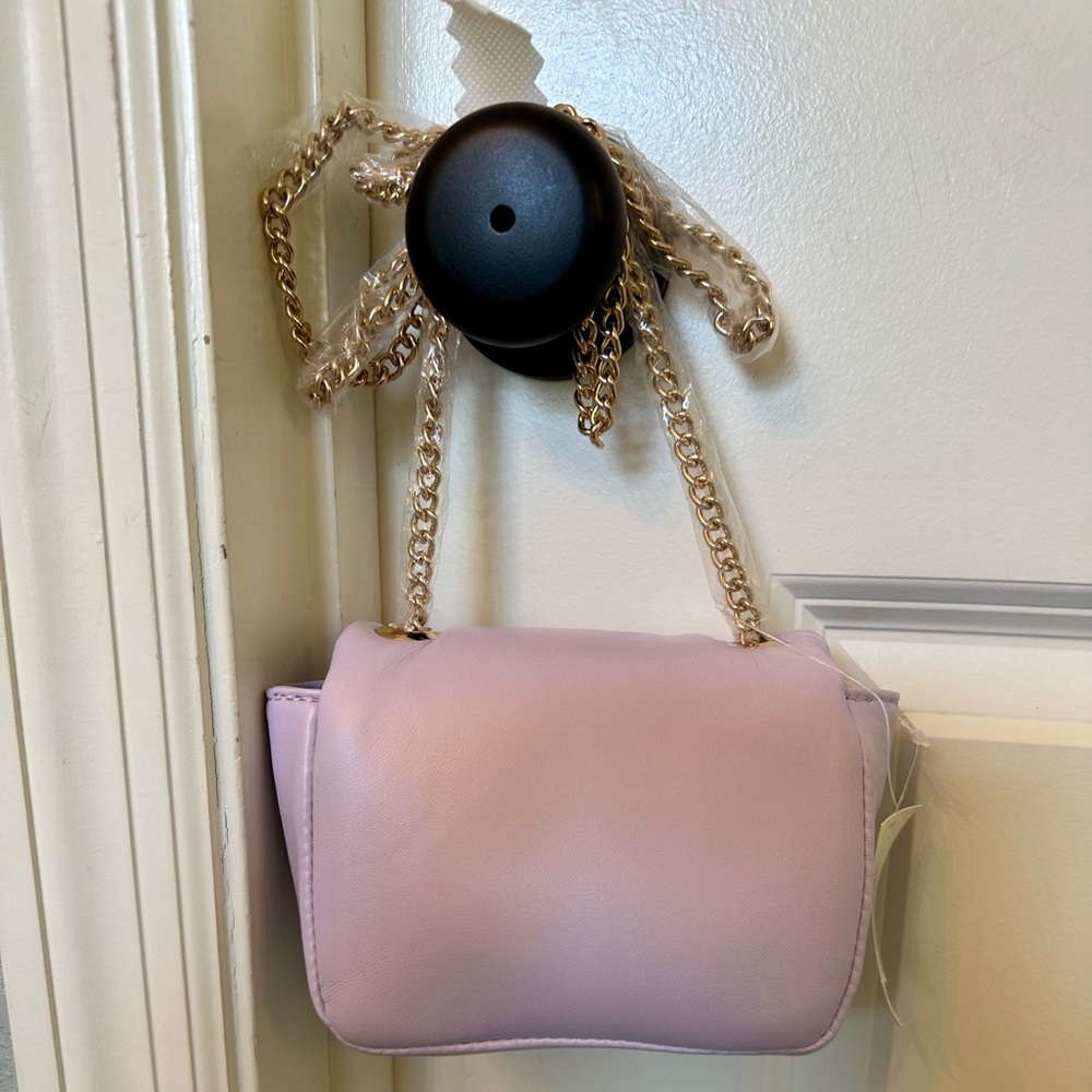 Francesca's - Adorable Lavender Crossbody with Gold Chain - BNWT! - Picture 3 of 5